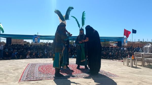 مراسم تعزیه‌خوانی شهادت امام رضا(ع) شهرستان میان جلگه نیشابور 