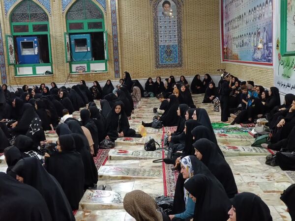 مراسم سوگواری ابا عبدالله در هیات رزمندگان اسلام شهرستان خرامه 