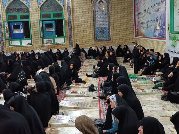 مراسم سوگواری ابا عبدالله در هیات رزمندگان اسلام شهرستان خرامه 