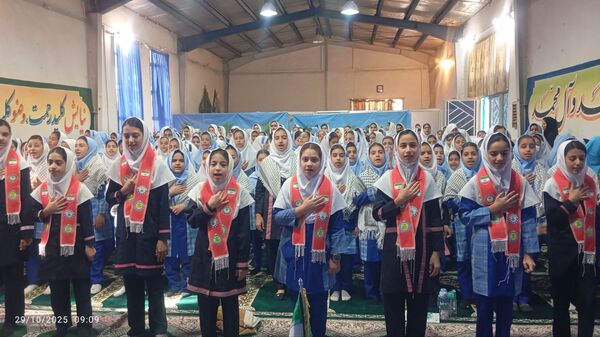 آیین نواختن زنگ پدافند غیرعامل در زاوه