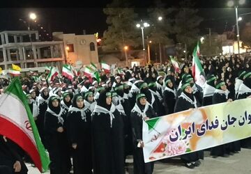 نمایش عظیم اقتدار ملی و رزمایش سراسری در شهرستان زارچ