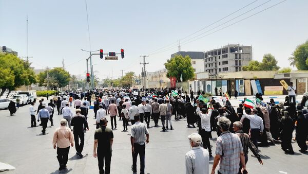 راهپیمایی خشم و نصر در بندرعباس