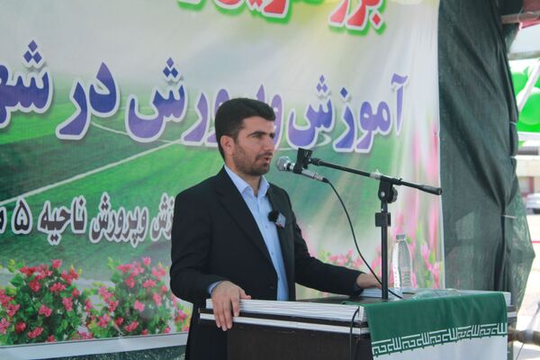آیین افتتاحیه بزرگترین زمین چمن مصنوعی آموزش و پرورش خراسان رضوی در حاشیه شهر مشهد 