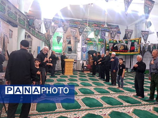 عزاداری شب‌های محرم در مسجد صاحب الزمان آشخانه 