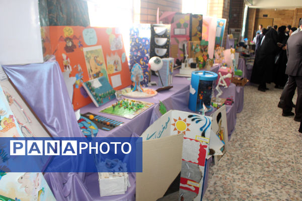 نمایشگاه طرح جابر در مدرسه باباییان ناحیه یک قم