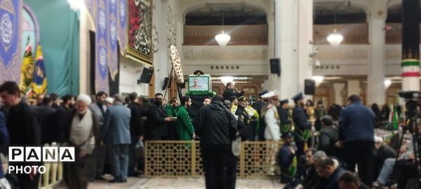 آرام گرفتن پیکر شهید سپهبد عبدالرحیم موسوی در حریم امن فاطمی