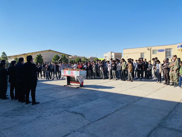 مراسم استقبال از شهید گمنام در شهرستان مه‌ولات
