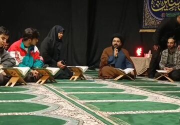 برگزاری هیات منتسب به حضرت رقیه(س) بسیج دانش‌آموزی در دبیرستان ابن‌سینا رودهن