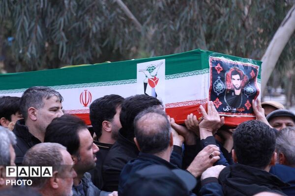 مراسم تشیع شهید سردار سرتیپ دوم سجاد خزلی،دلاور شهرقدسی 