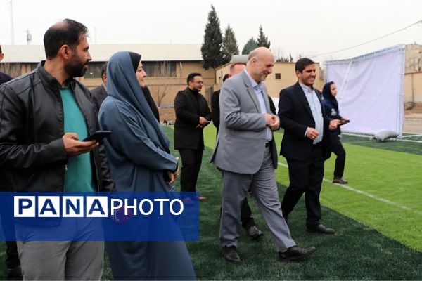 آیین افتتاحیه زمین ورزشی چمن مصنوعی اورین