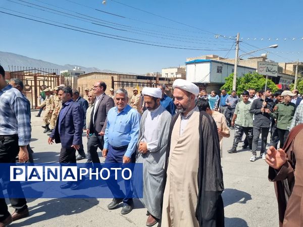 حضور پر شور مردم شهرستان کازرون در راهپیمایی روز قدس