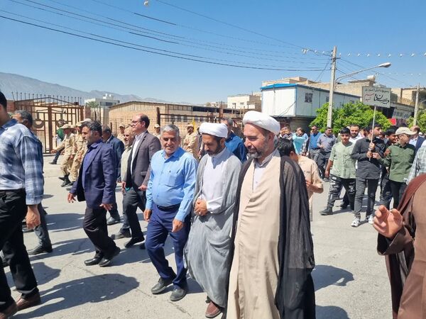 حضور پر شور مردم شهرستان کازرون در راهپیمایی روز قدس