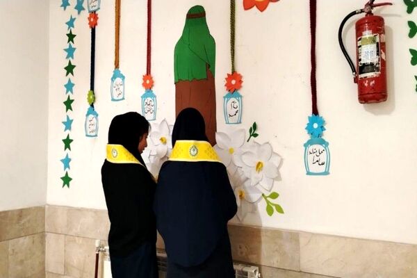 آماده سازی آموزشگاه شهید مجید دهنوی به مناسبت دهه فجر و نیمه شعبان