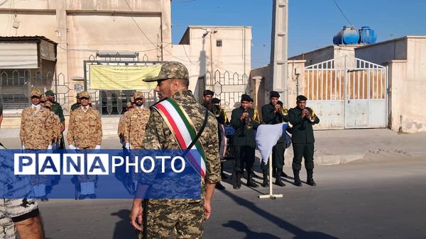 تشییع باشکوه شهید گمنام با بدرقه پرشور دانش‌آموزان