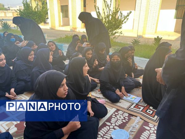 آغاز روز دانش‌آموزان رودخانه با قرائت زیارت عاشورا