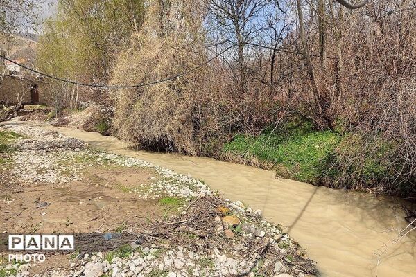 حال هوای شهر بار نیشابور بعد از بارش باران زیبا