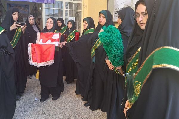 مدراس شهرستان قدس میزبان پرچم حرم امام حسین (ع) و شهید گمنام 