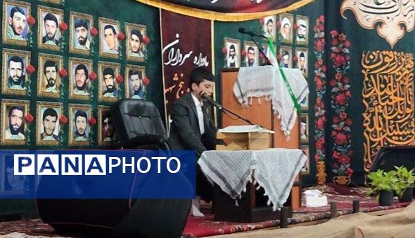 مراسم یادواره شهدا در روستای قراخیل قائمشهر