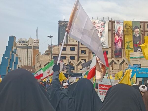 مراسم تشیع نمادین پیکر شهید سید حسن نصرالله در مشهد