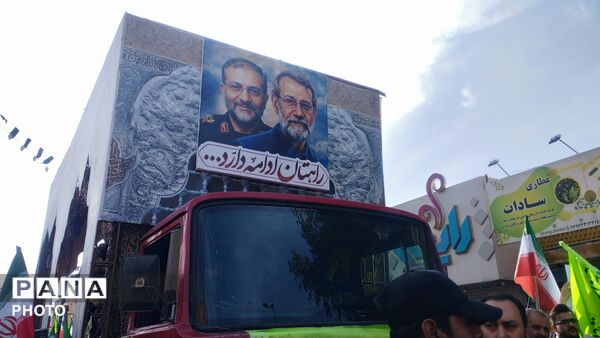 قاب های ماندگار از تشیع شهید لاریجانی در حریم امن فاطمی