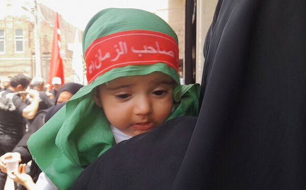 جلوه هایی از سوگواری سیدالشهدا در خیابان سوم خرداد قم