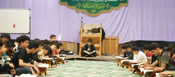 اعتکاف دانش‌آموزی در قائمشهر