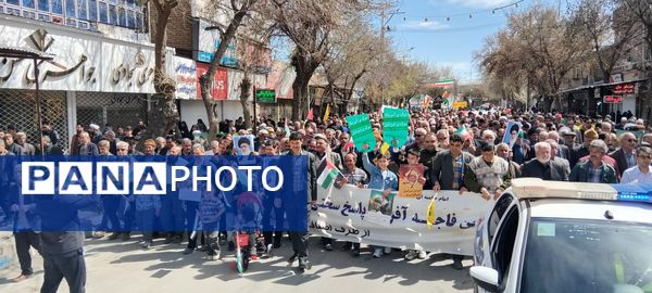 حضور پرشور مردم شهرستان سملقان در راهپیمایی روز قدس