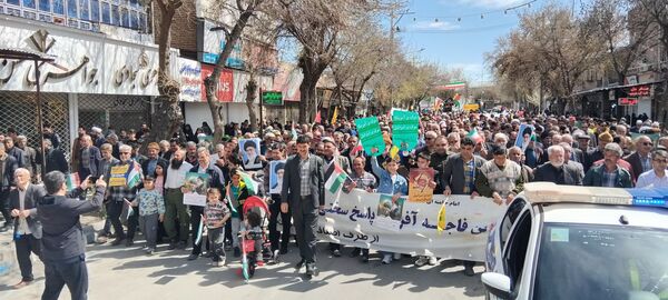 حضور پرشور مردم شهرستان سملقان در راهپیمایی روز قدس