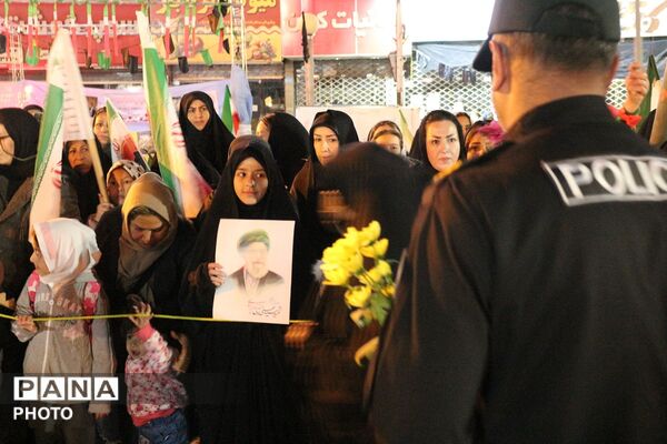 مراسم گرامیداشت چهلمین روز شهادت دانش‌آموزان مظلوم دبستان شجره‌طیبه میناب و رهبر معظم‌ انقلاب در شهرستان فیروزکوه