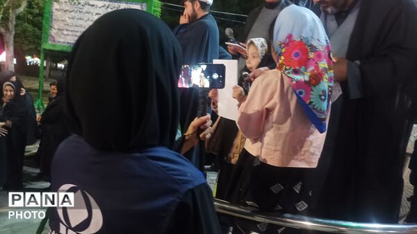 چهل و پنجمین شب از تجمعات مردمی در بی بی شطیطه شهرستان نیشابور 