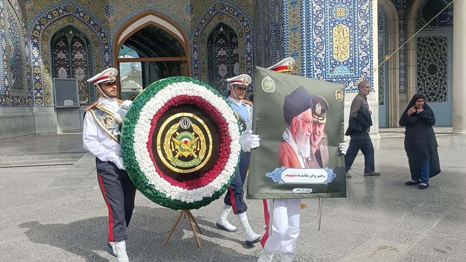 گلباران مزار امیر سپهبد شهید «موسوی» در قم
