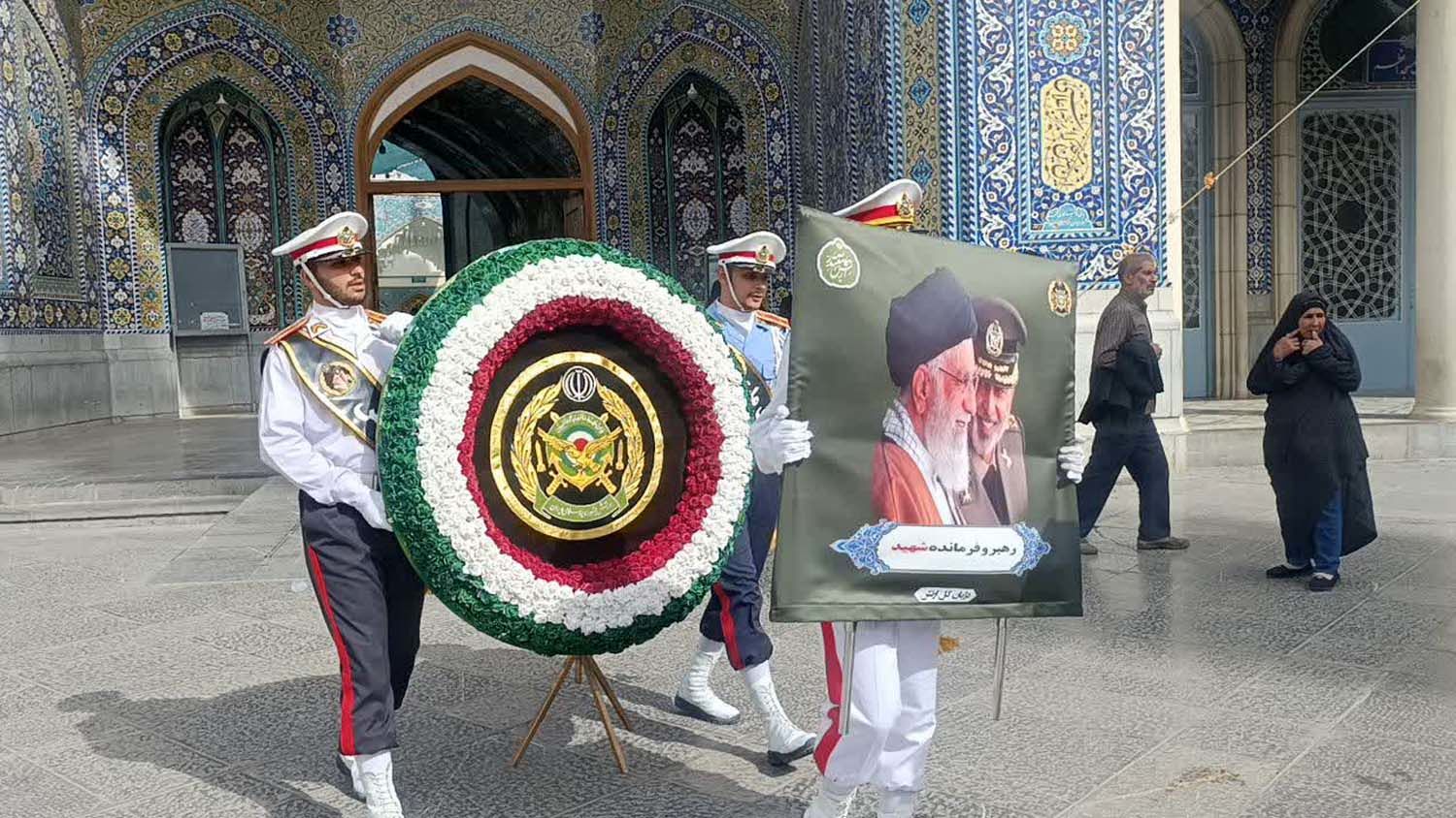 گلباران مزار امیر سپهبد شهید «موسوی» در قم