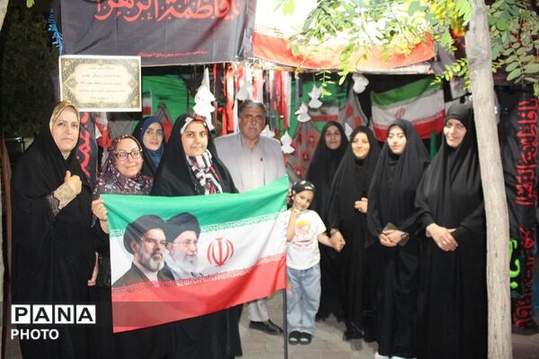 گردهمایی معلمان چهاردانگه در موکب فرهنگیان تجمعات شبانه