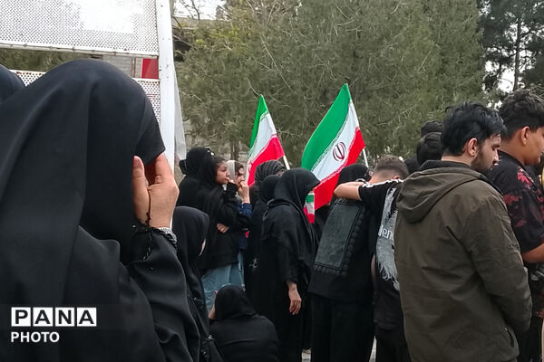 مراسم تشیع شهید جوان یوسف‌آباد