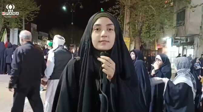 واکنش مردم به تصویر رهبرشهیدمان و پرچم ایران