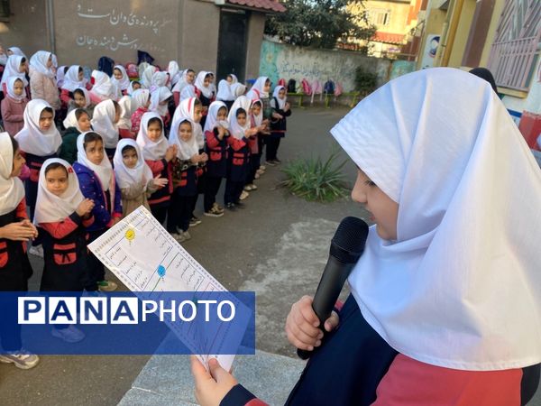 صبحگاه در مدرسه پاهکیده املش