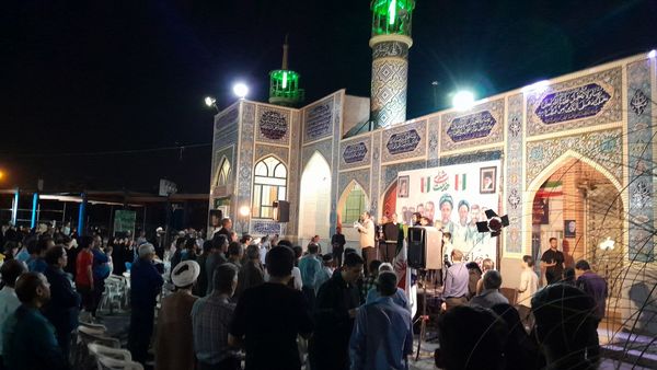 مراسم نخستین سالگرد شهدای خدمت در گلزار شهدای گمنام نیشابور 