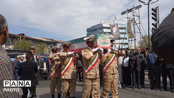تشیع پیکر شهید محمد عباسی در گرگان