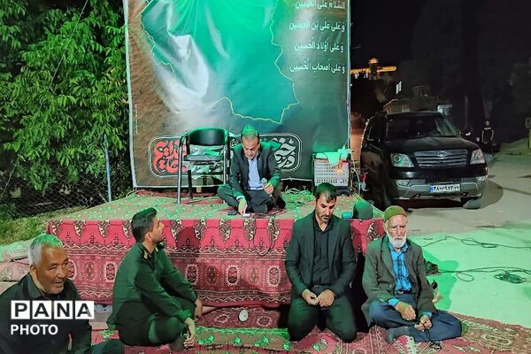 هیئت عزاداری آقا ابا عبدالحسین در  شب عاشورا حسینی در شهر بار نیشابور 