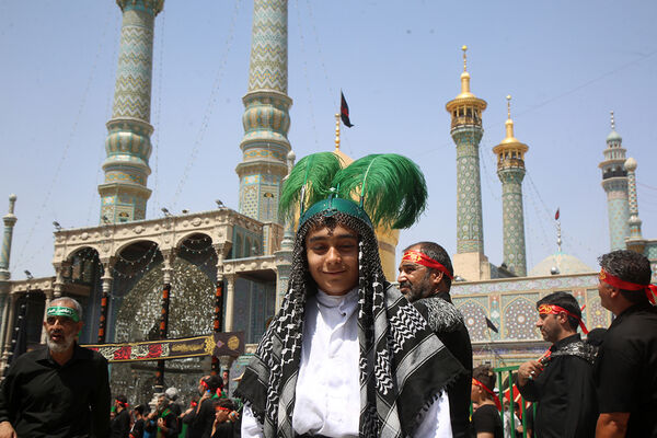 عزاداری تاسوعای حسینی(ع) در حرم حضرت معصومه(س)