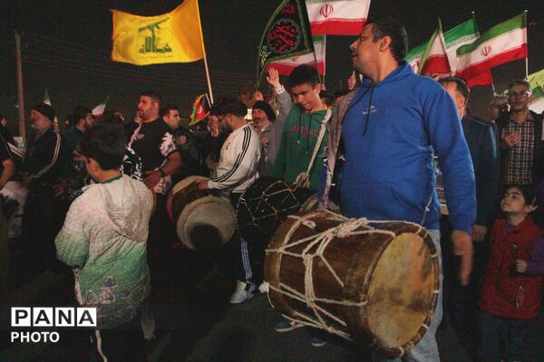 مراسم تشییع پیکر مطهر شهید محمدحسین عزیزی و مادر بزرگوارشان