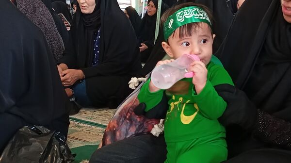 سربازان کوچک امام زمان در همایش شیرخوارگان حسینی شهرستان بن
