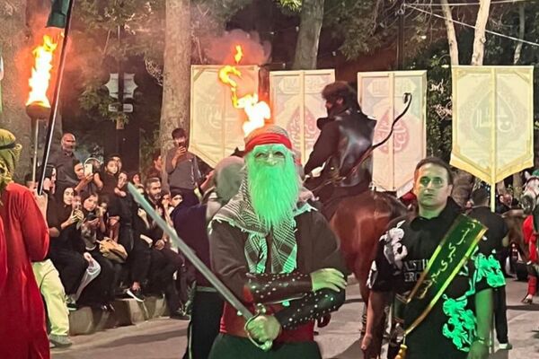 حرکت نمادین کاروان اسرای کربلا در دماوند