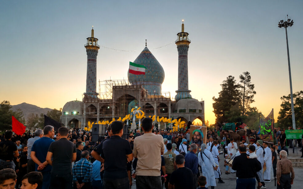 طنین نوای عشق حسینی در شهر بهمن