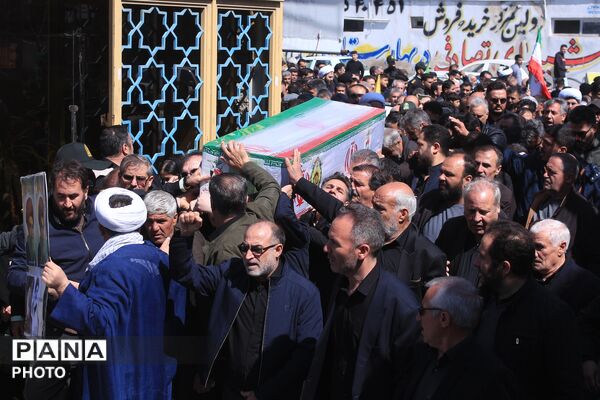تشییع پیکر شهید سرگرد «جواد عبدی» در حملات آمریکایی - صهیونی