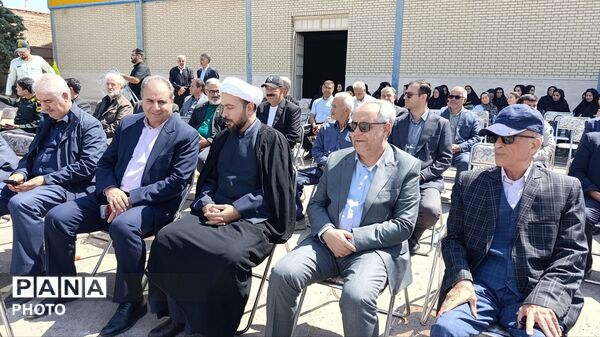  آیین کلنگ‌زنی مدرسه ۶ کلاسه خیرساز در خسروشاه