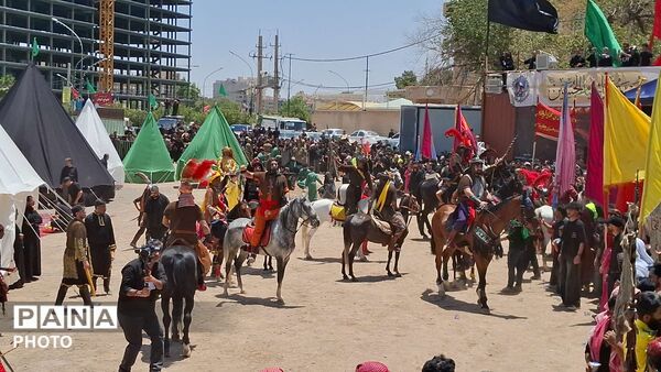 بازآفرینی واقعه عصر عاشورا با اجرای آیین خیمه‌سوزان در قم