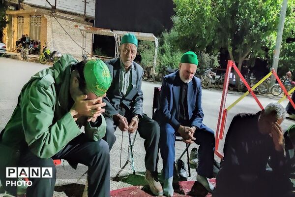 مراسم عزاداری ششمین شب از ماه محرم الحرام در حسینیه شهدای شهر بار