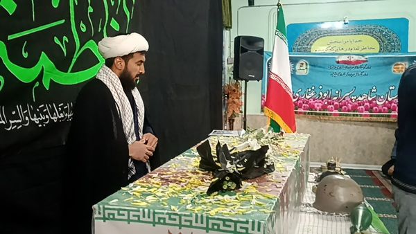 مراسم استقبال از شهید گمنام در دبیرستان شاهد ابوذر غفاری نیشابور 