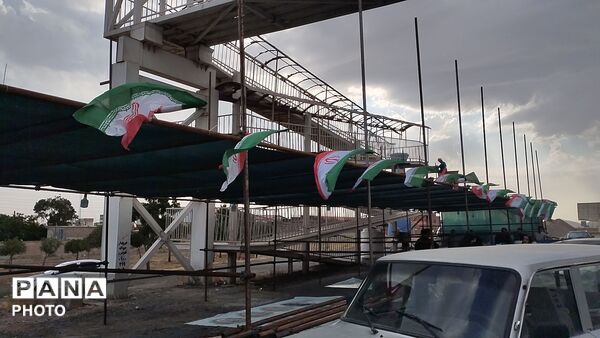  آماده سازی اسکان و مواکب پذیرایی زائران مراسم بدرقه قائد شهید امت در نظرآباد
